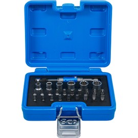 BGS 4812 | Bit and Socket Spanner Set | Drive External Hexagon 6.3 mm (1/4 Inch) | 2-in-1 | 26 Pieces