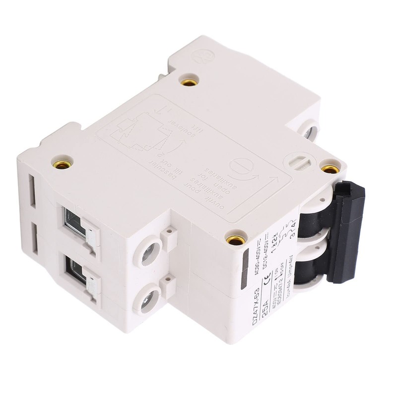 AC DC Circuit Breaker 2P 25A 400V DIN Rail Mount