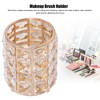 Crystal Makeup Brush Holder European Style Rounded Crystal Glass Cosmetic