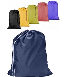 Nylon Laundry Bag with Drawstring Slip Lock Closure Assorted Colors and Designs over 28X36 inch heavy duty by timoms (6)