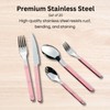 Khen Cutlery Set of 20, 18/8 Stainless Steel Flatware, Modern