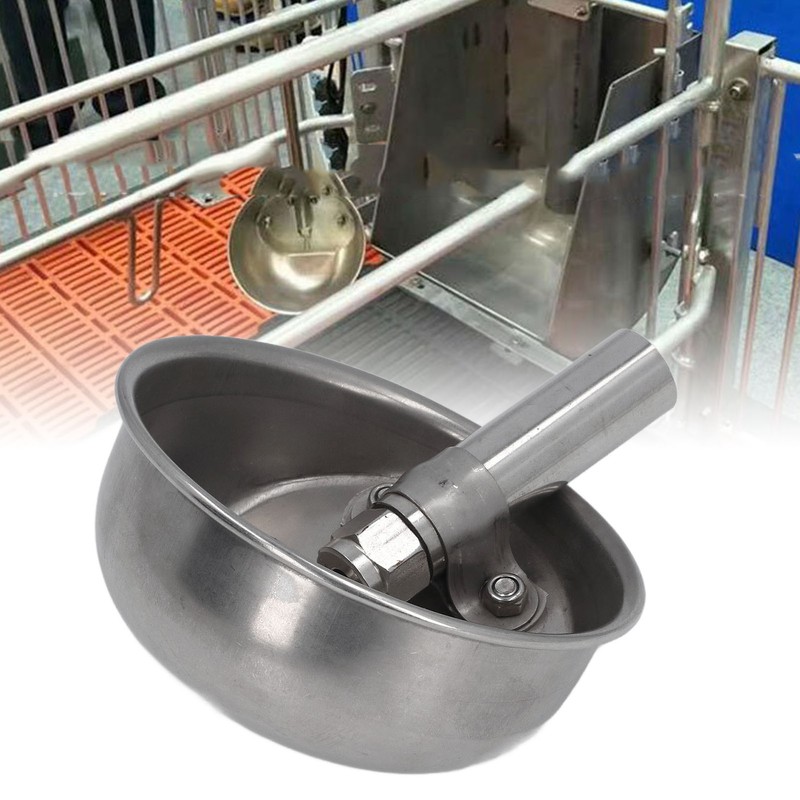Automatic Pig Waterer Thickened Livestock Water Feeder Stainless Steel Cow