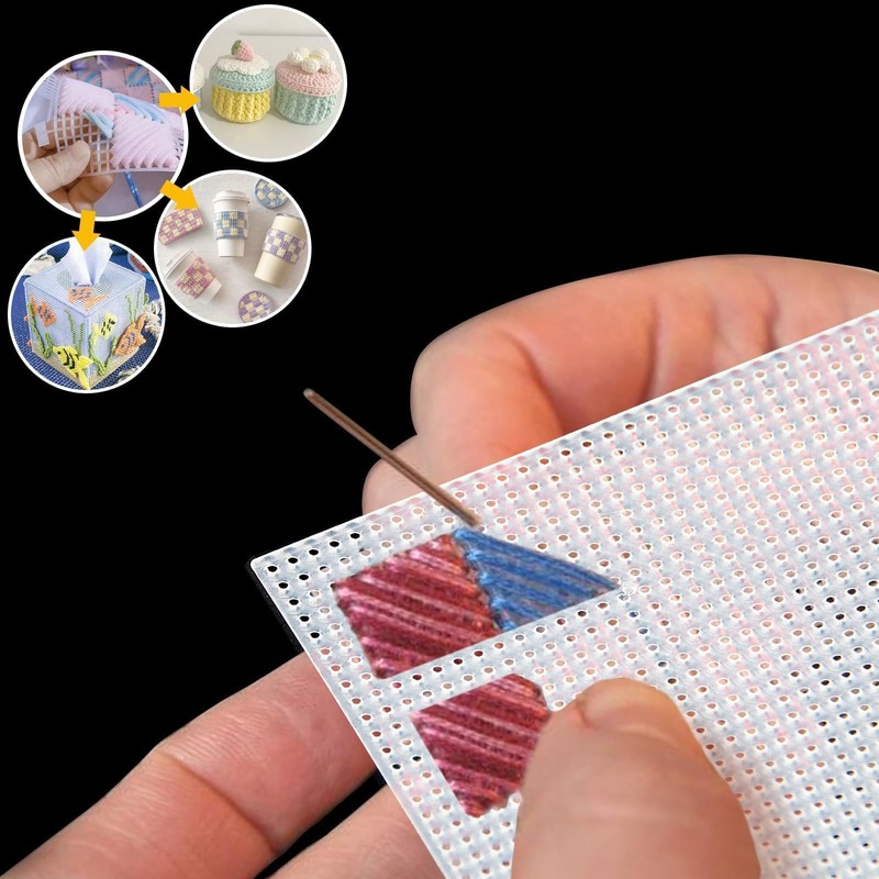 Plastic Canvas Sheets 14CT 28 x 21 cm Plastic Grid