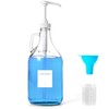 VEGEVIGI Glass Laundry Detergent Dispenser with Pump, 64OZ Liquid Laundry