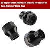 Richeer 12x1.5 ET (Extended) Black Open Ended Lug Nuts for