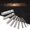 9 Pcs Tap Extractor Set 3/4 Flute Broken Head Screw