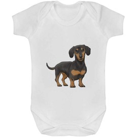 Azeeda 3-6 Month 'Dachshund' Baby Grow/Bodysuit (GR00090411)