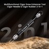 2-Pack Cigar Draw Enhancer Tool, Cigar Poker & Cigar Nubber