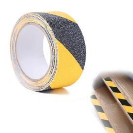 banjiabb Antirutsch Klebeband 10m*5cm,Anti Rutsch Klebeband,Bodenmarkierungsband,Absperrband,Bodenmarkierung,Antirutschband,Markierungsband,Warnband,für Indoor und Outdoor,schwarz-gelb