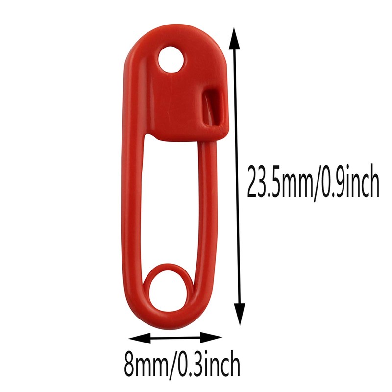 AXLIZER 60pcs Plastic Safety Pins Bead Needle Pins Clothing Tag