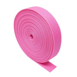 Heavy Duty Webbing Strap Tape - 5 metres - Rucksack/Backpacks, Luggage/Cargo Strapping, Belts (Pink, 25mm)