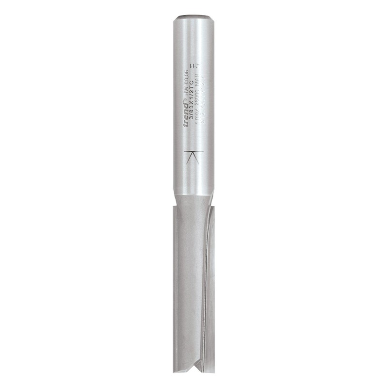 Trend Professional Two Flute Router Cutter Bit, 1/2 Inch Shank,