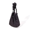 Francfranc Kushuraku Eco Bag, Ruffle, Black
