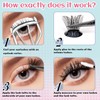 AIWEITA Individual Lashes 120PCS Cluster Lashes Fluffy Wispy False Eyelashes
