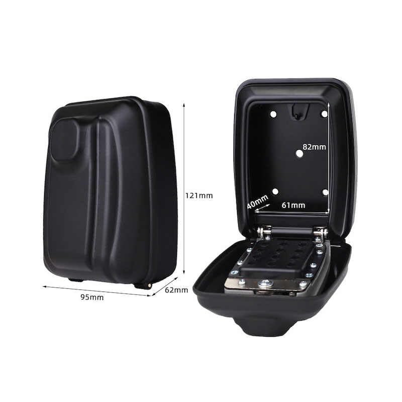 Key Lock Box, Wall Mounted Key Storage Box with 12-Digit
