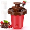 Mini fuente de chocolate de 5 onzas con 10 tenedores,