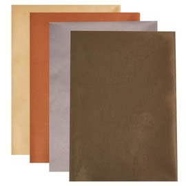 OLYCRAFT Pack of 4 Bookbinding Cloths 50 x 45 cm Suede Surface and Paper Backing 4 Colours Densely Woven Book Cloth Book Cover Cloth for Bookbinding Scrapbooking DIY Craft Projects