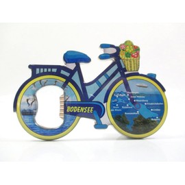 Bodensee Bicycle Bottle Opener Magnet Souvenir Germany Bregenz