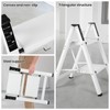 Dollate Aluminum 2 Step Ladder, Folding Step Stool with Non-Slip