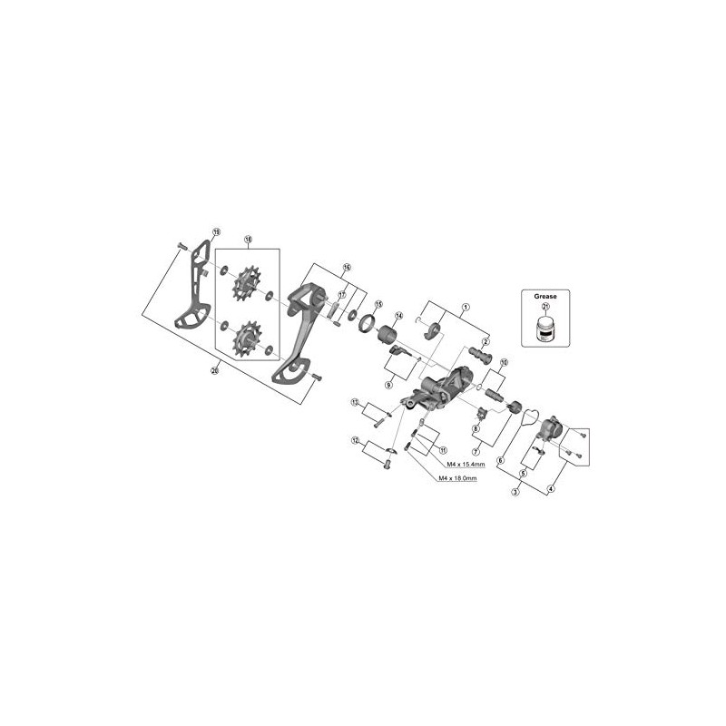 Shimano Repair Parts Bumper RD-M8100 Y3FW50000