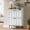 ChooChoo Shoe Storage Cabinet with 2 Flip Drawers, Deodorizing Shoe