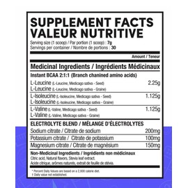 TruMe Whole Health TruMe Whole Health All Natural BCAA + Electrolytes - Vegan Post Workout Supplement Potent Electrolyte Powder Cherry Blaster Sugar Free, Gluten Free Hydration for Muscle, Stamina 210g, 210 g