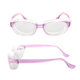 Nagoya 8730-02 Pollen Glasses, Inconspicuous, Non-fogging, Stylish, Squashy Style, Kids, Kids, Light Purple, Kids (NEW Anti-Fog Coat)