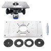 Aluminium Router Table Insert Plate for Woodworking Benches Milling Trimming