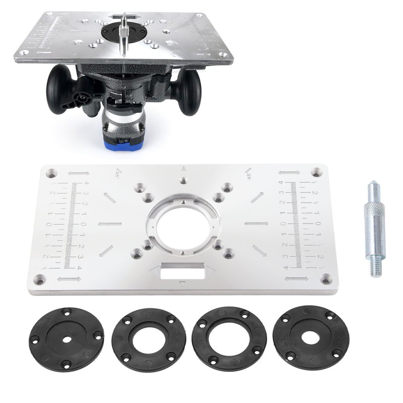 Aluminium Router Table Insert Plate for Woodworking Benches Milling Trimming
