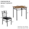 VECELO 3-Piece Small Kitchen Dining Table Set for 2, PU