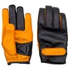 JRP Leather Motorcycle Gloves BPS-Y LTD Basic Short Gloves Black/Orange