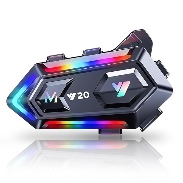 flintronic Helm-Headset, Motorrad Bluetooth 5.3 Kopfhörer mit IPX6, Helm Bluetooth