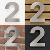 N-01-2-E Stainless Steel House Number 2 - Solid, Weatherproof and