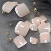 Pack of 120 Toenails, 12 Sizes False Toenails Kit, Toenail
