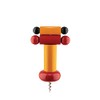 Alessi ES17 Beech Wood Corkscrew, 100 Values Collection, Steel, Yellow,