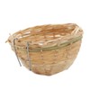 Baoblaze 2pcs Bamboo Canary Nest toy Finch Breeding Nesting Hanging