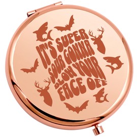 SEIRAA Channel Video Makeup Mirror Triplet Brothers Lover Gifts Team Orange Purple Blue Gifts Video Creators Pocket Mirror (It's Super Sour)