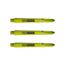 Winmau MvG Design Green Medium Nylon Dart Stems - 1 Set per Pack (3 Shafts Total)