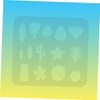 TEHAUX 2pcs White Earring Stencils Hollow-Out Craft Templates for Handmade
