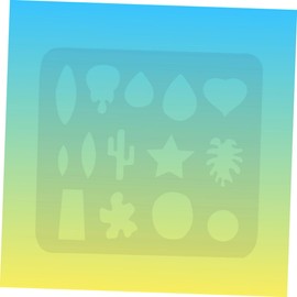 TEHAUX 2pcs White Earring Stencils Hollow-Out Craft Templates for Handmade Accessories Washable Design for Earrings Headdresses