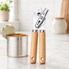 Zorgons Heavy Duty Manual Can Opener with Wood Handles, Smooth