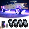 YiLaie RGB LED Rock Lights, 60 LEDs High Brightness Multifunction