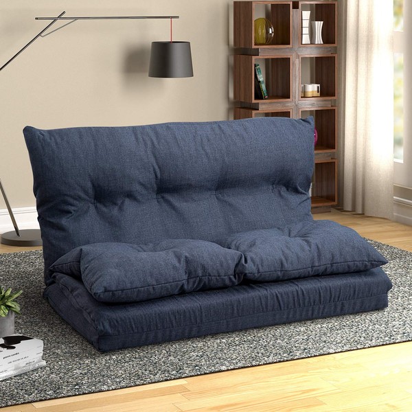 Floor Sofa Adjustable Lazy Sofa Bed, Foldable Mattress Futon Couch