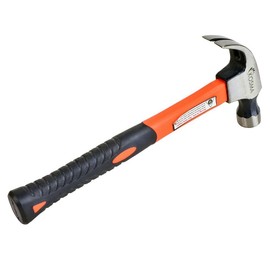 Kosma Claw Hammer 16oz with Drop Forged Head and Fiberglass Handle, DIY Industrial Tools