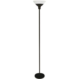 TORCHIERE Architectural Black Finish with 2 X 12W 2700K JA8 Compliant E26 Socket LED LAMP