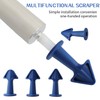 Caulking Tips 6pcs Caulk Gun Tips Blue Silicone Sealant Nozzles