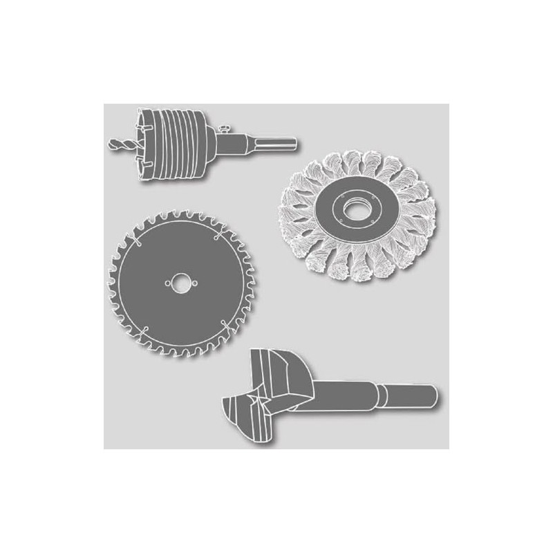 FAMAG 3574 Drill Countersink Set in Wooden Box 3, 4,