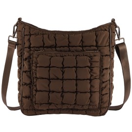 Quilted Puffer Crossbody Bags for Women Puffy Tote Shouler Handbag Puff Purse Bubble Crossbody Bag for Women
