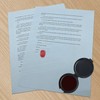 Fingerprint Ink Pad,Red Thumbprint Ink Pad for Notary Supplies Portable