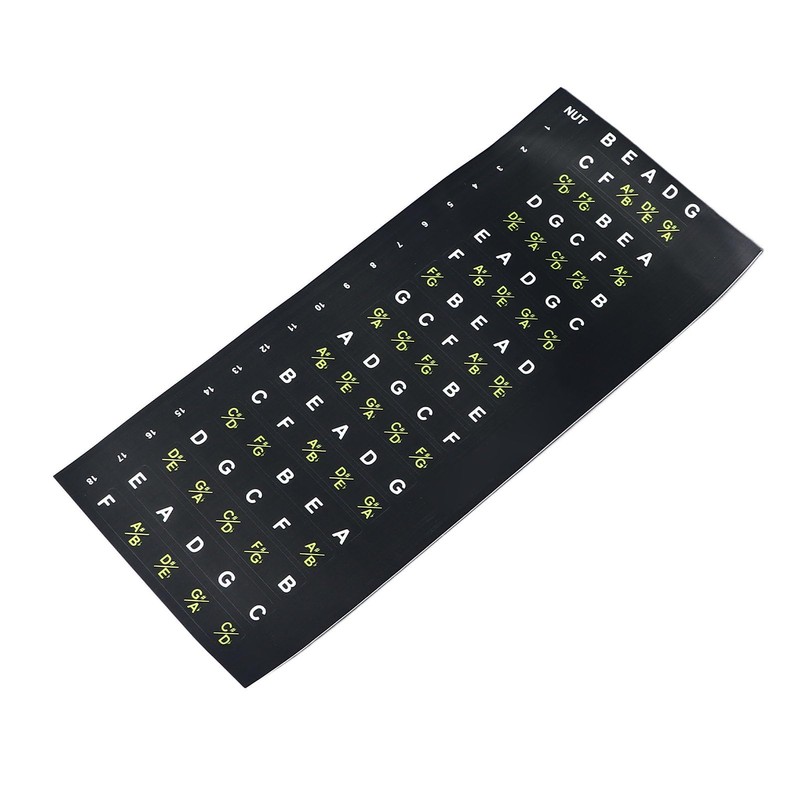 RiToEasysports Guitar Fretboard Sticker Bass Chord Fret Note Finger Map